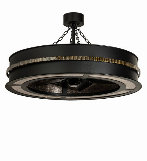 Golden Forge Eight Light Chandel-Air Fandeliers FANS on sale now