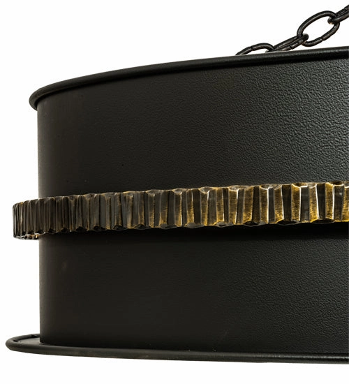 Golden Forge Eight Light Chandel-Air Fandeliers at discount prices
