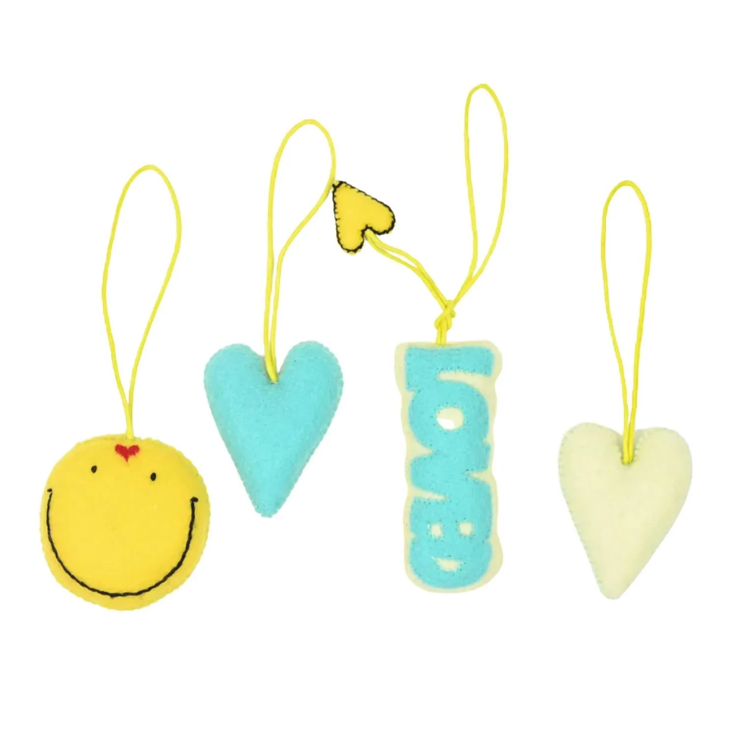 Good Love Ornaments Decor (Set Of 4) In Multi Seasonal Decor Clearance