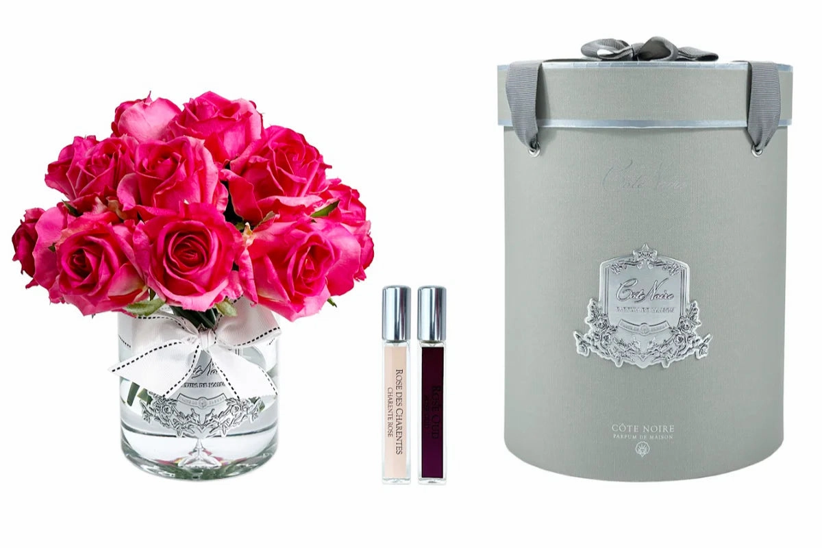 Grand Bouquet - Magenta & Grey Box With Silver Cote Noire Home Fragrance sale