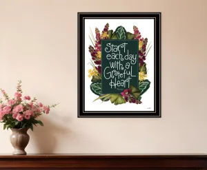 Grateful Heart 1 Black Framed Print Wall Art Decorative Accessories ON SALE