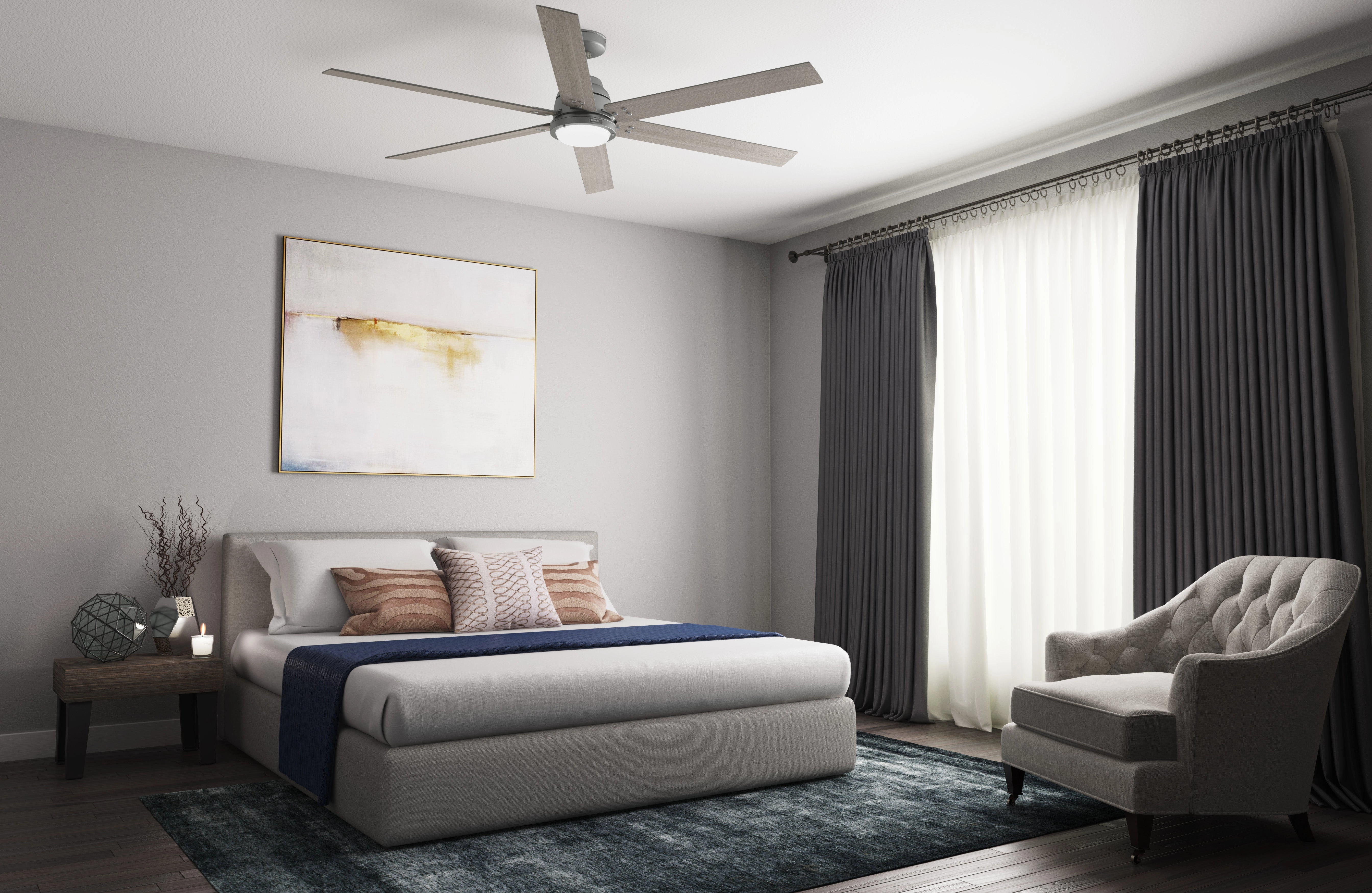 Gravity 72"Ceiling Fan Matte Silver Large Ceiling Fans online store