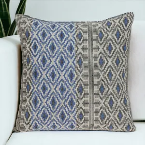 Gray And Blue Aztec Diamond Throw Pillow Throw Pillows clearance cushion