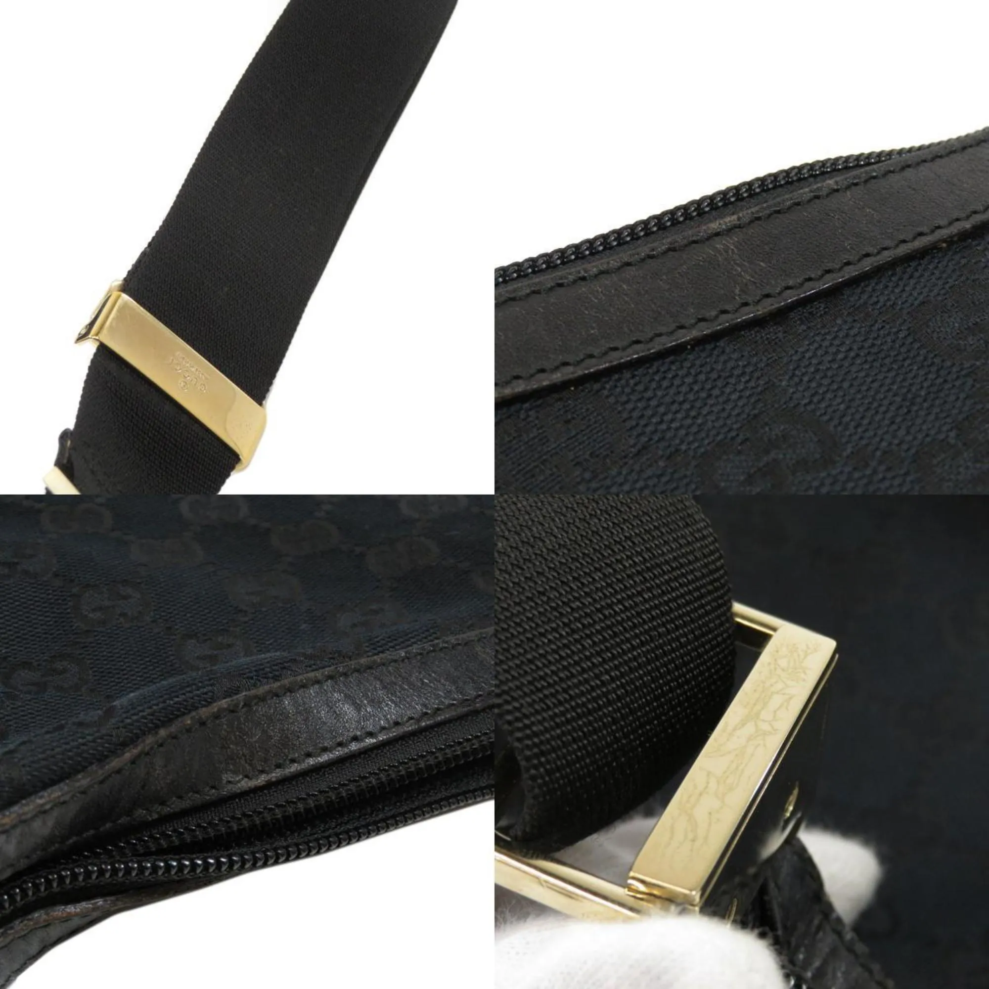 Gucci 019 ??? 0433 GG Shoulder Bag Canvas Ladies