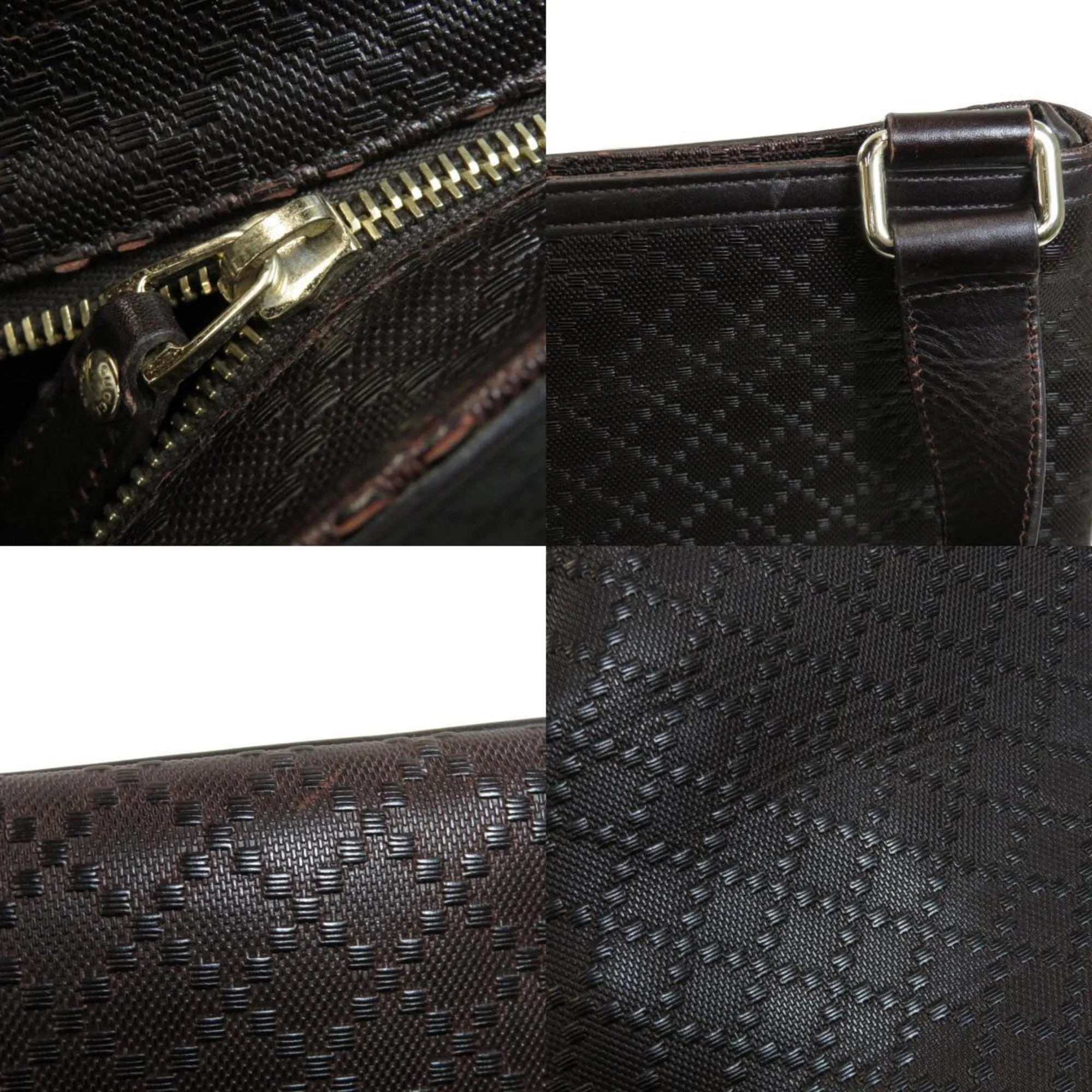 Gucci 201446 Diamante Shoulder Bag Leather / PVC Ladies GUCCI