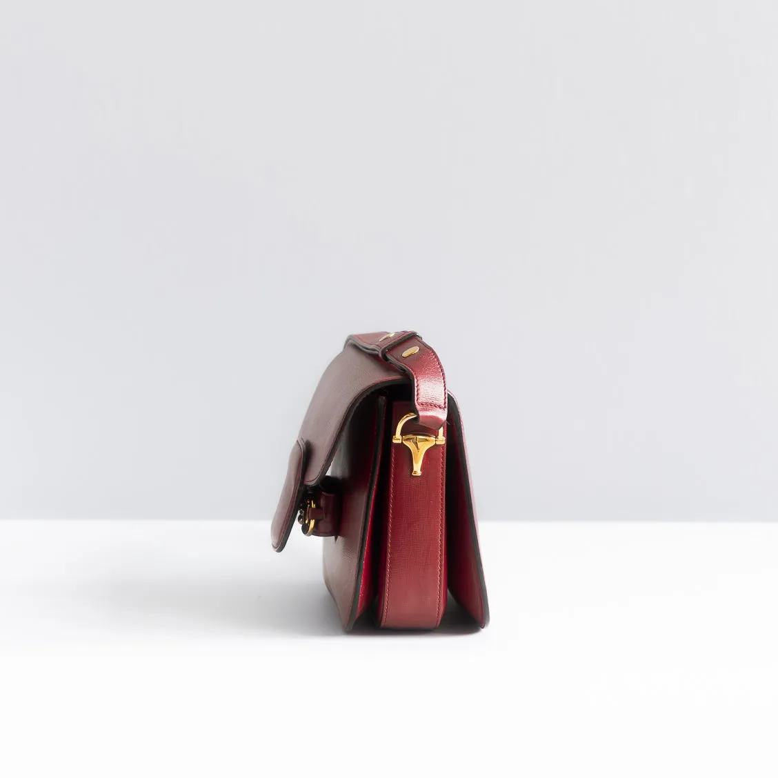 GUCCI - BAG HORSEBIT 1955 MEDIUM ROSSO ANCORA IN LEATHER