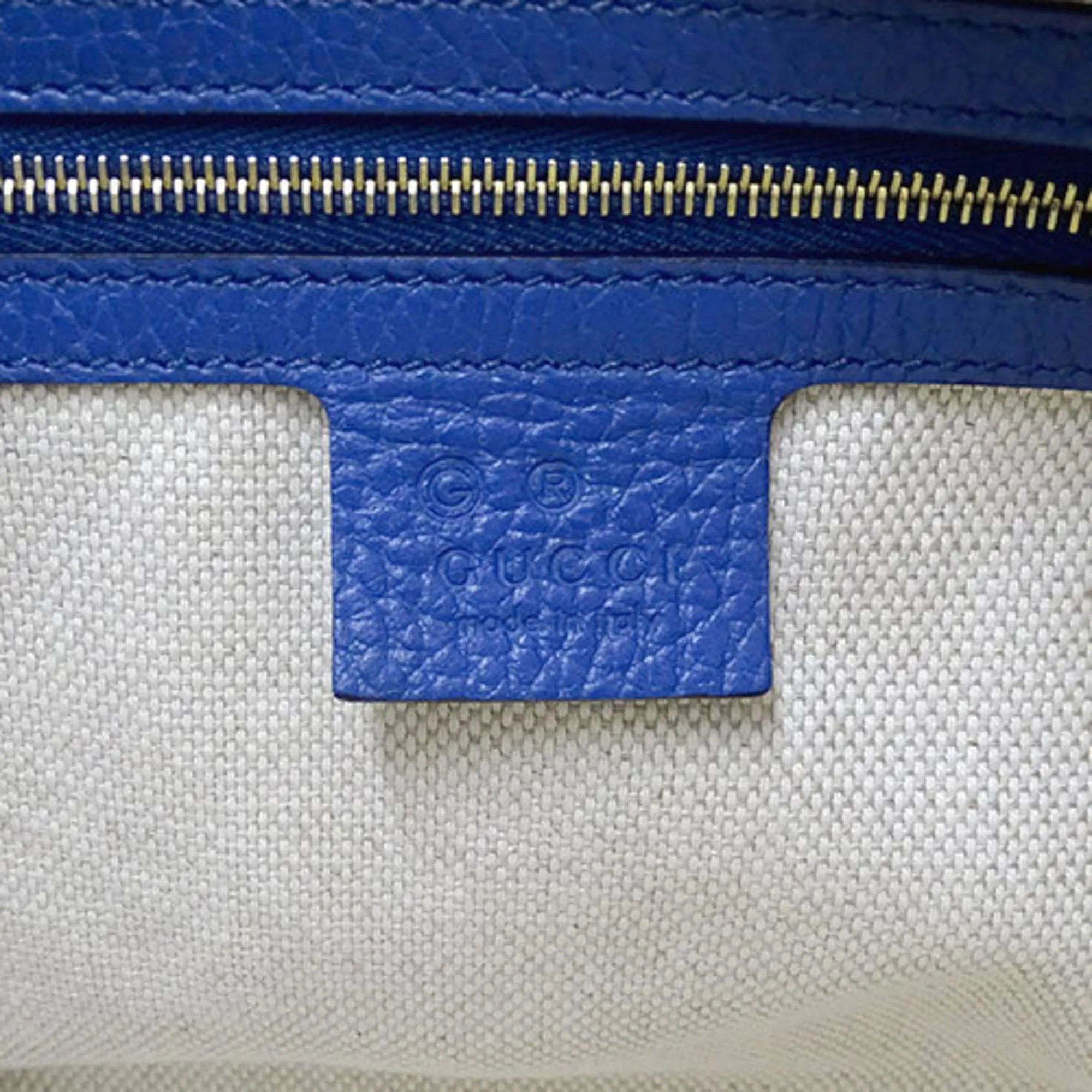 Gucci Bag Ladies Handbag Shoulder 2way Soho Leather Blue 607722