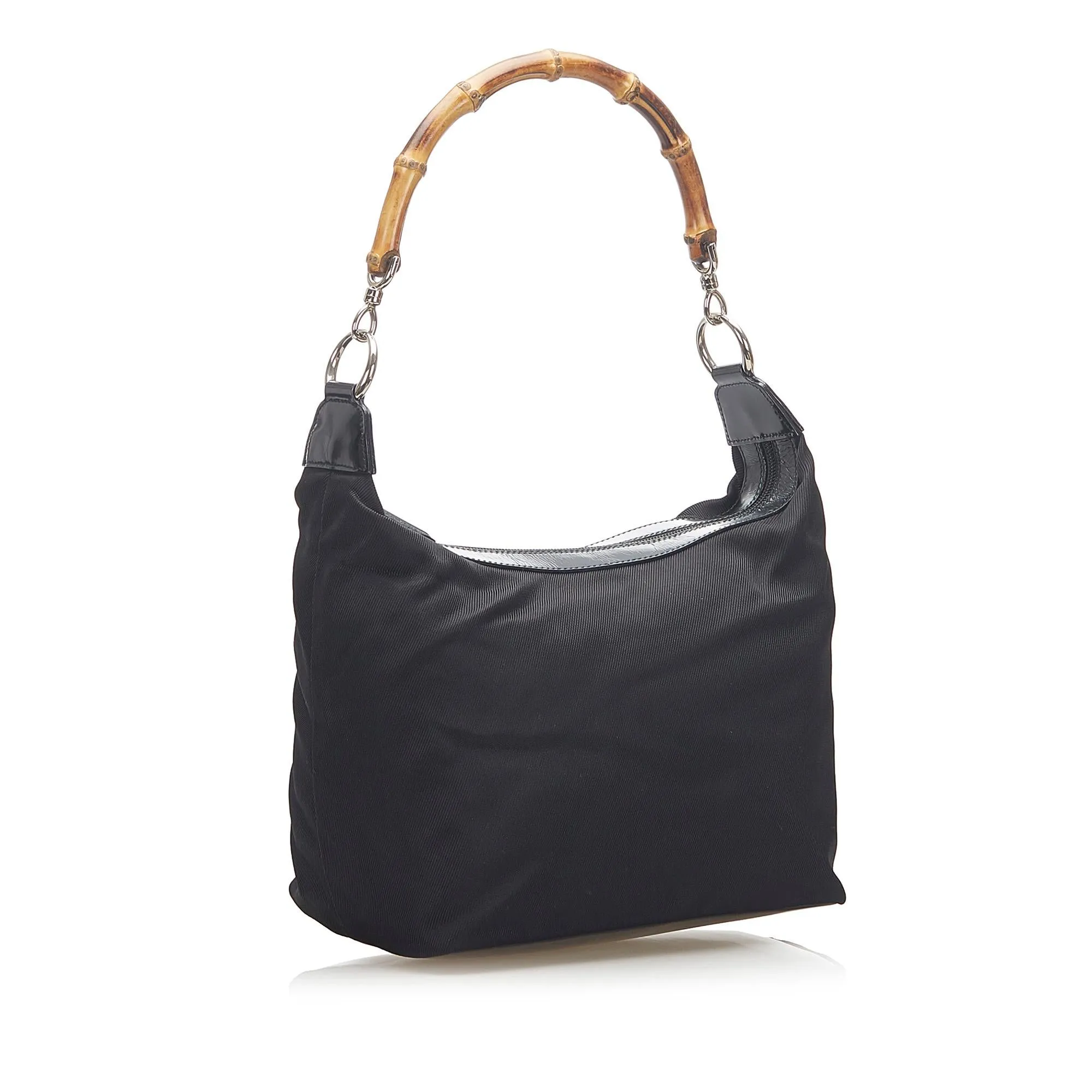 Gucci Bamboo Canvas Shoulder Bag
