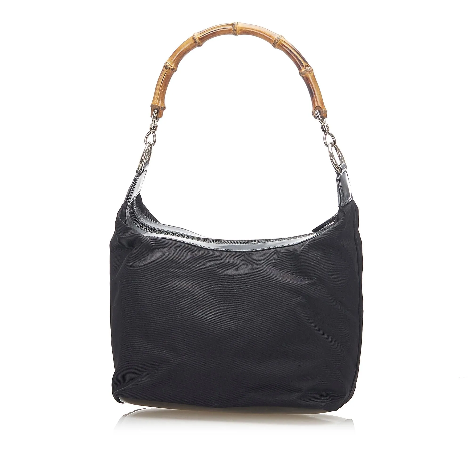 Gucci Bamboo Canvas Shoulder Bag
