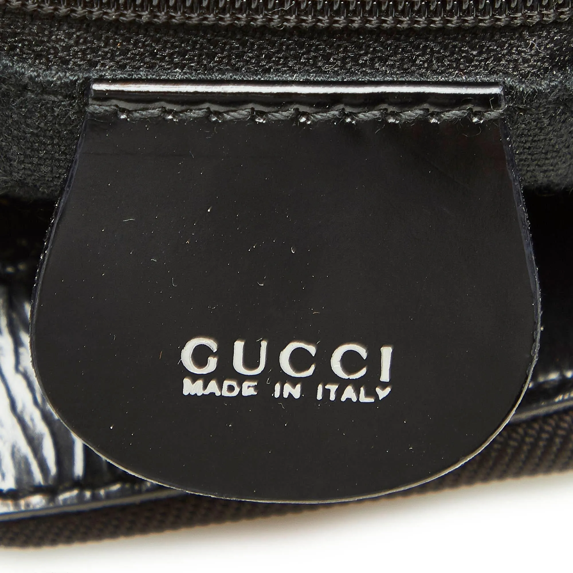 Gucci Bamboo Canvas Shoulder Bag