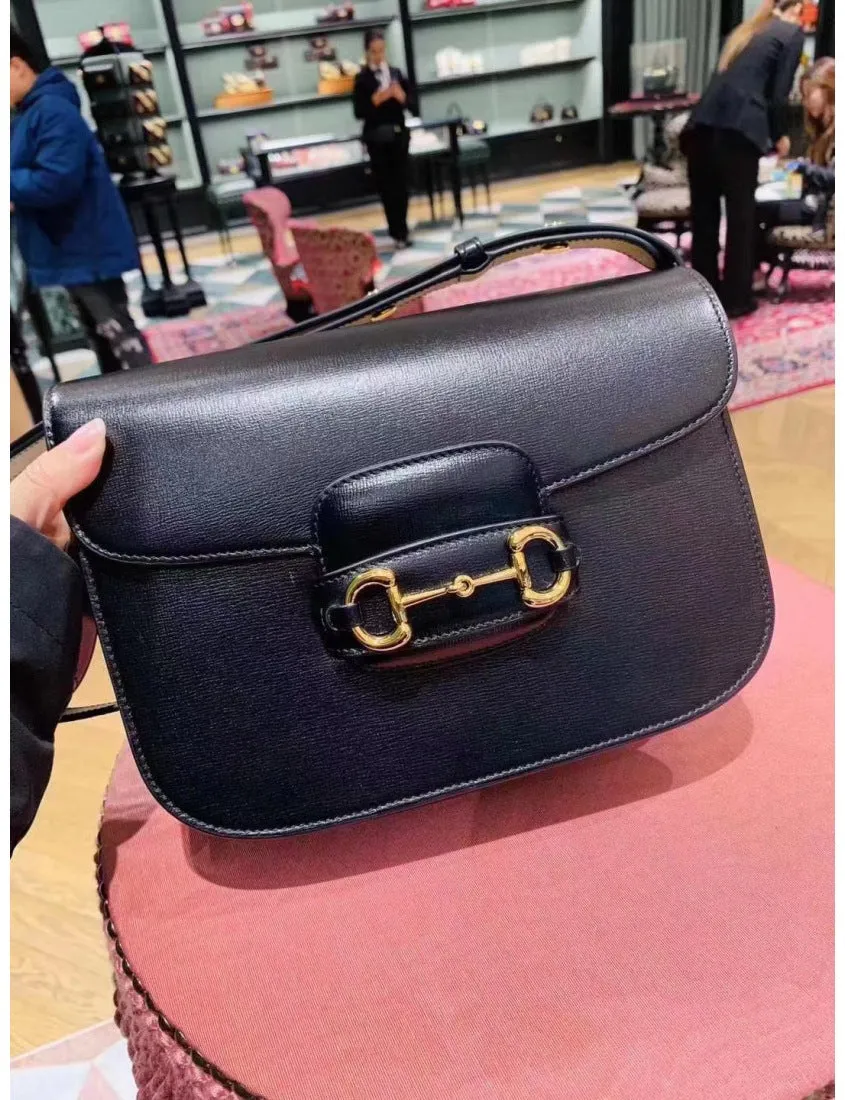 Gucci Black Horsebit 1955 Series Small Shoulder Bag