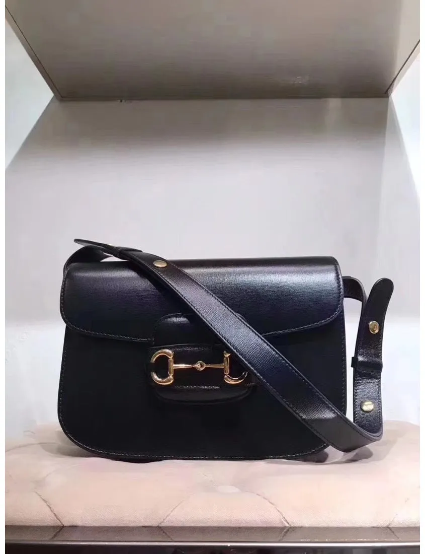 Gucci Black Horsebit 1955 Series Small Shoulder Bag