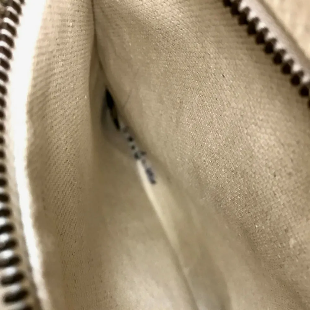 GUCCI Shoulder Bag 523589 leather white Logo print Women Used