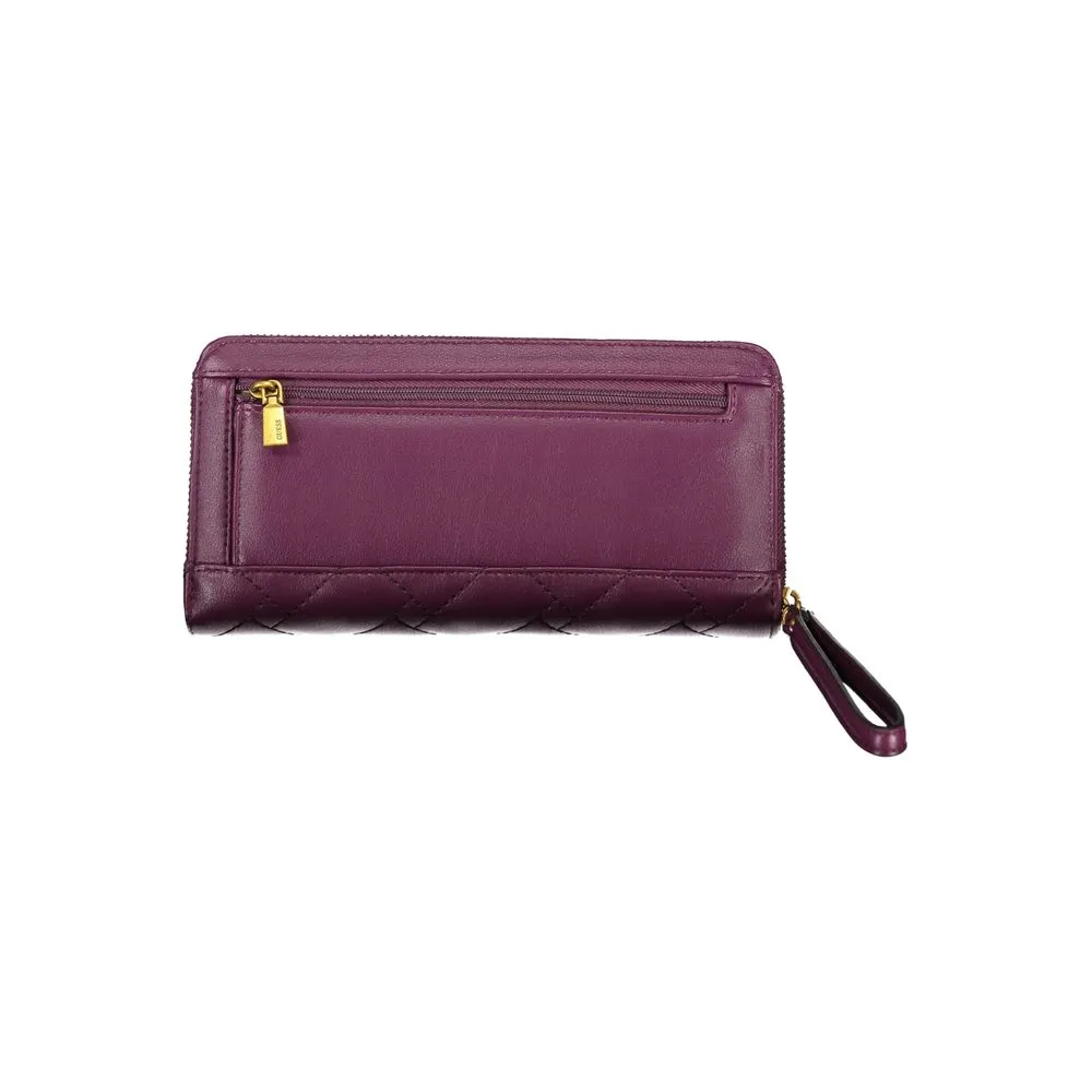 Guess Jeans Elegant  Zip Wallet with Multiple Women's Compartments