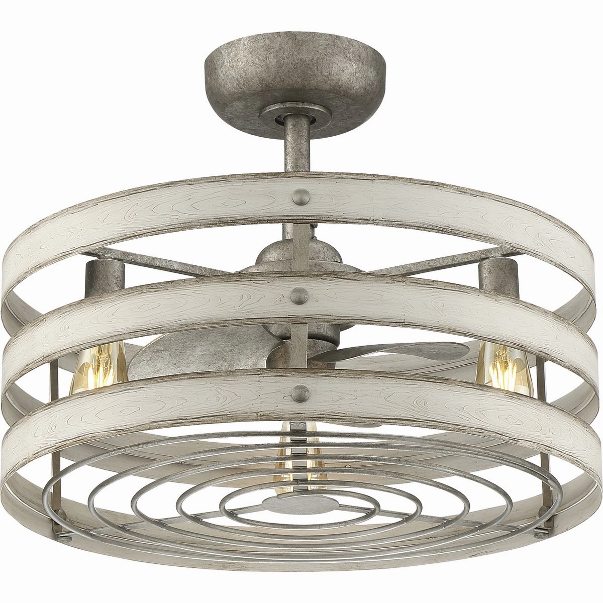 Gulliver 23"Ceiling Fan Galvanized Finish Fandeliers at discount prices