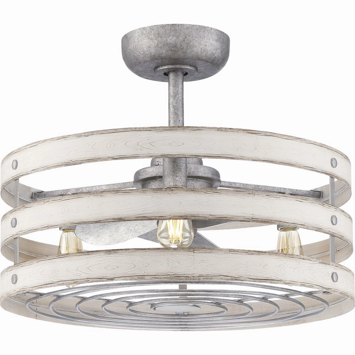 Gulliver 23"Ceiling Fan Galvanized Finish Fandeliers at discount prices