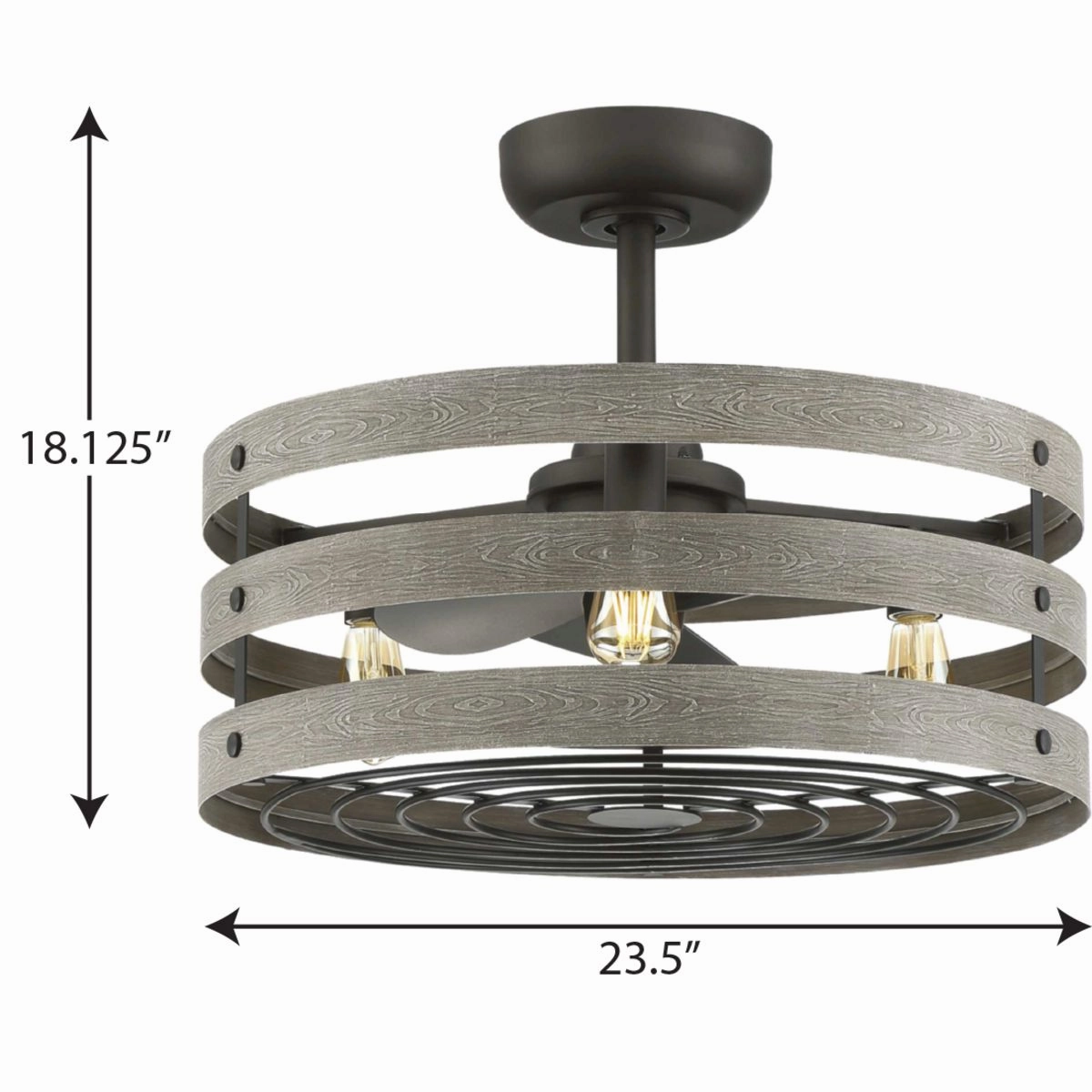 Gulliver 23"Ceiling Fan Graphite Fandeliers at discount prices