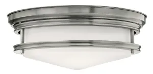 Hadley LED Flush Mount in Antique Nickel Cheap Low Ceiling Lighting
