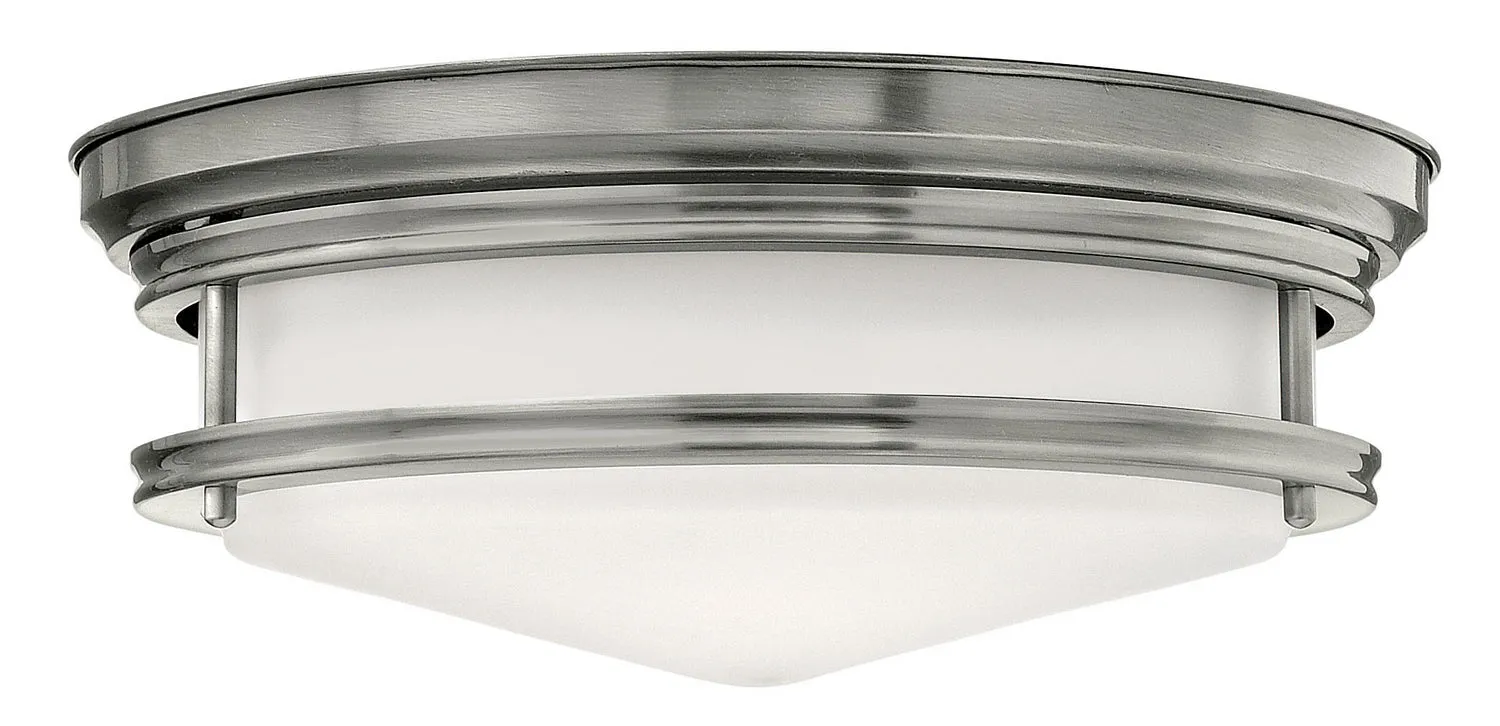 Hadley LED Flush Mount in Antique Nickel Cheap Low Ceiling Lighting
