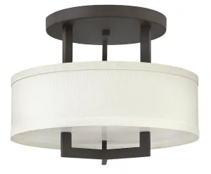 Hampton LED Semi-Flush Mount in Buckeye Bronze Cheap Low Ceiling Lighting