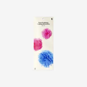 Hanging pom pom decorations - 3 pcs Home Decor clearance sale