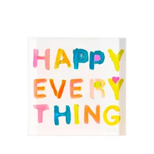 Happy Everything Block Of Love 2X2 In Multi Decorative Accessories weekend offers