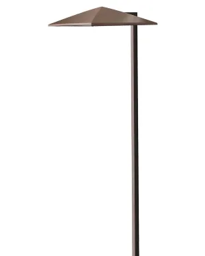 Harbor LED Path Light in Anchor Bronze Outdoor Landscape Lighting