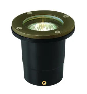 Hardy Island Well Light LED Landscape Well in Matte Bronze Outdoor Landscape Lighting
