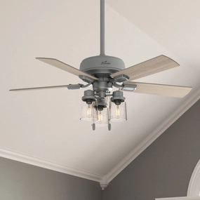 Hartland 44"Ceiling Fan Matte Silver Small Fans FANS clearance