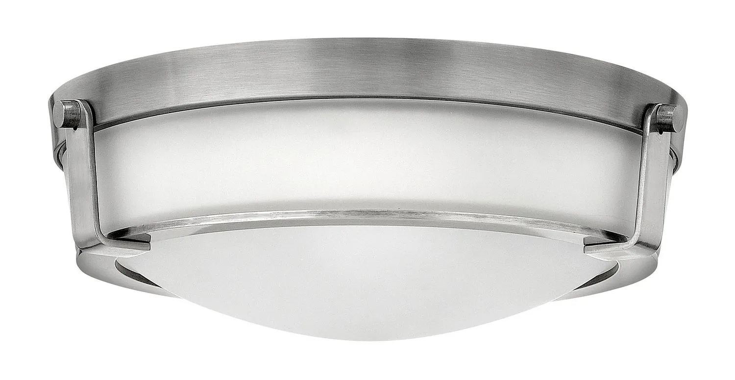 Hathaway LED Flush Mount in Antique Nickel Cheap Low Ceiling Lighting
