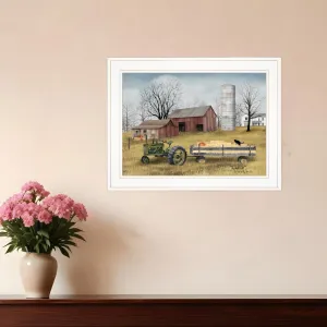 Hayride 1 White Framed Print Wall Art Modern Wall Accents store