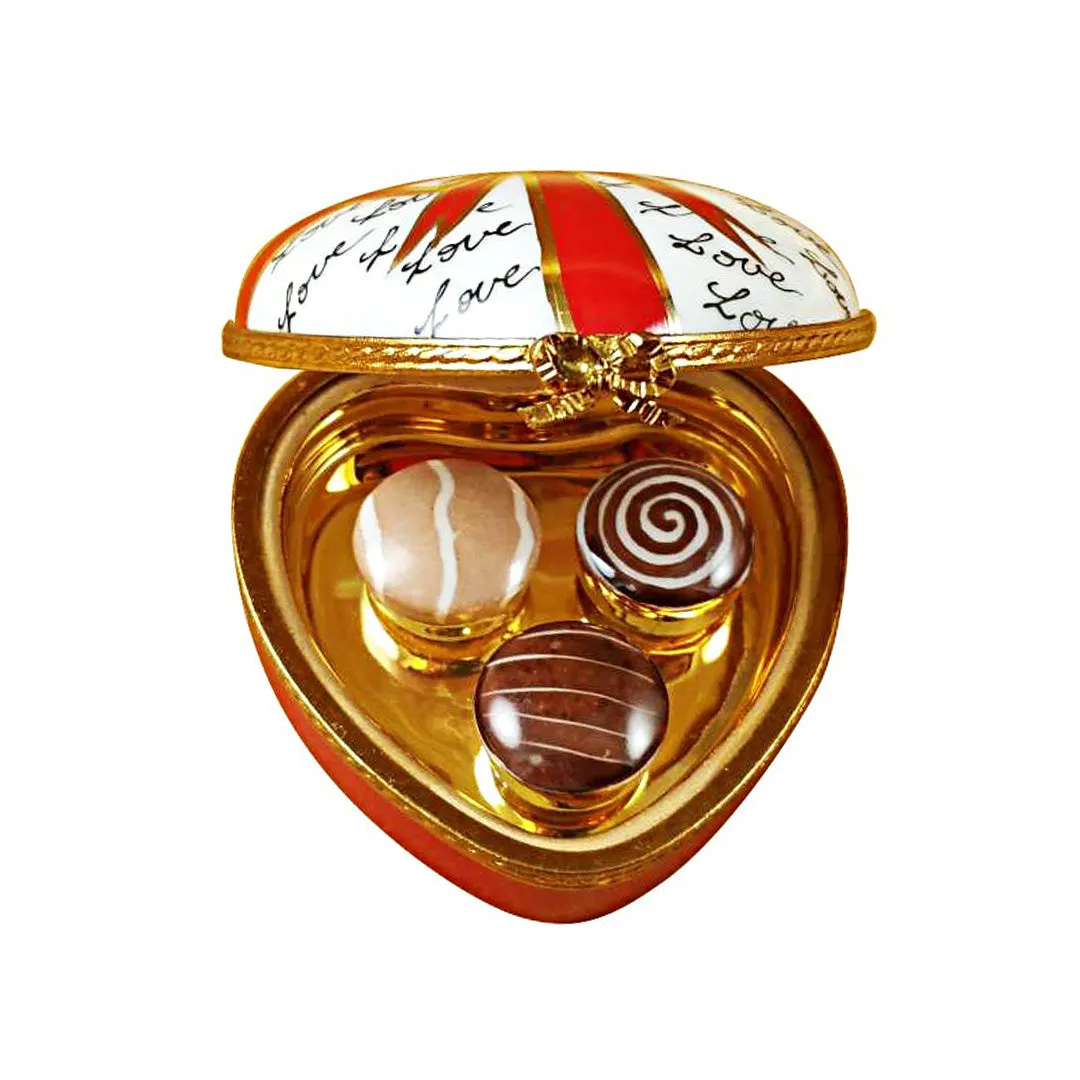 Heart with Red Bow Limoges Limoges Boxes collectors shop