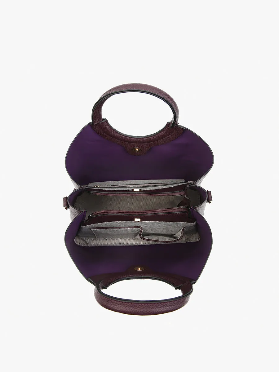 Helen Vegan 3-Compartment Satchel