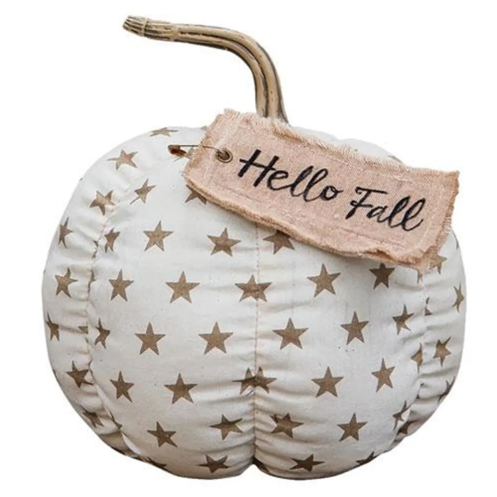 Hello Fall Star Pumpkin