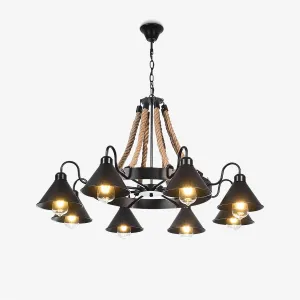 Hemp Rope Industrial Horn Chandelier Buy Living Room Lights