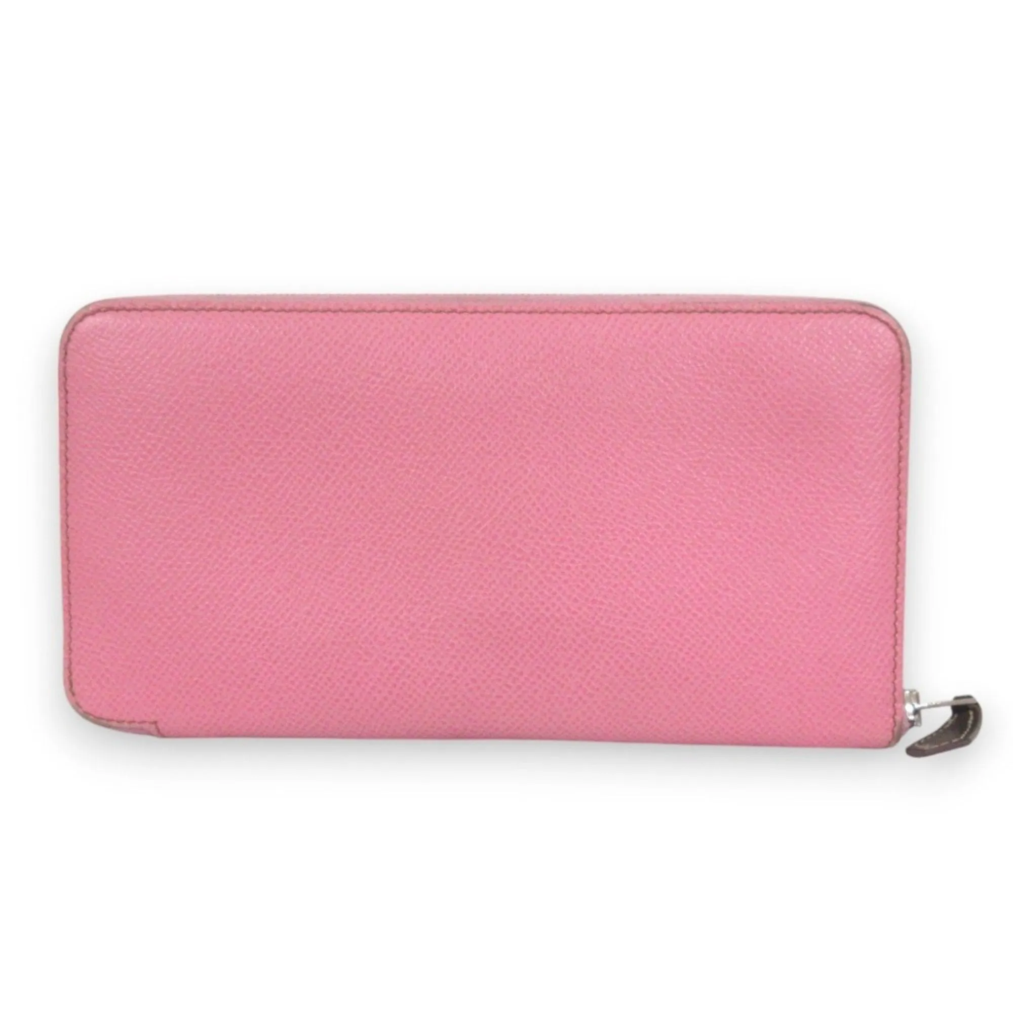 Hermes Silk'in pink Rose Confetti Epsom Leather Long Wallet (Bi-Fold) (Pre-Owned)
