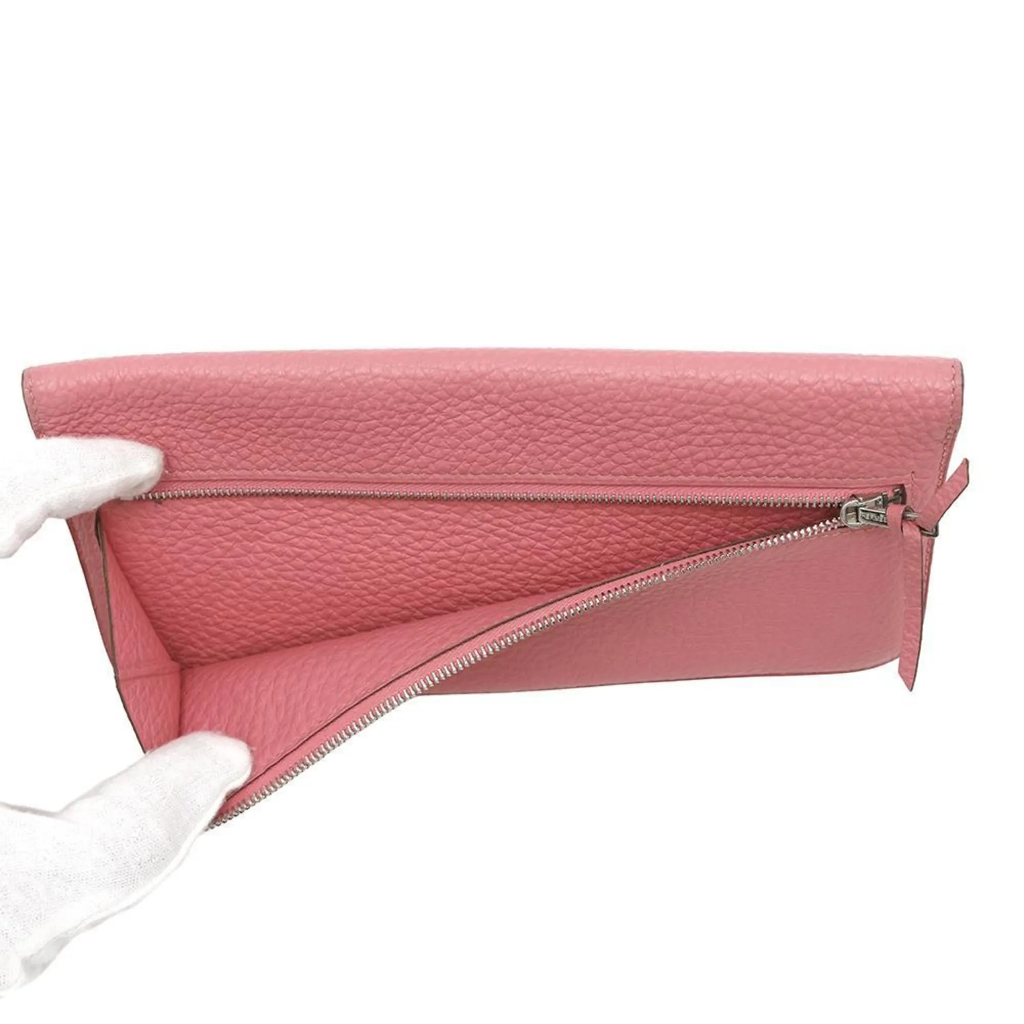 Hermes Togo Leather Long Wallet (Bi-Fold) (Pre-Owned)