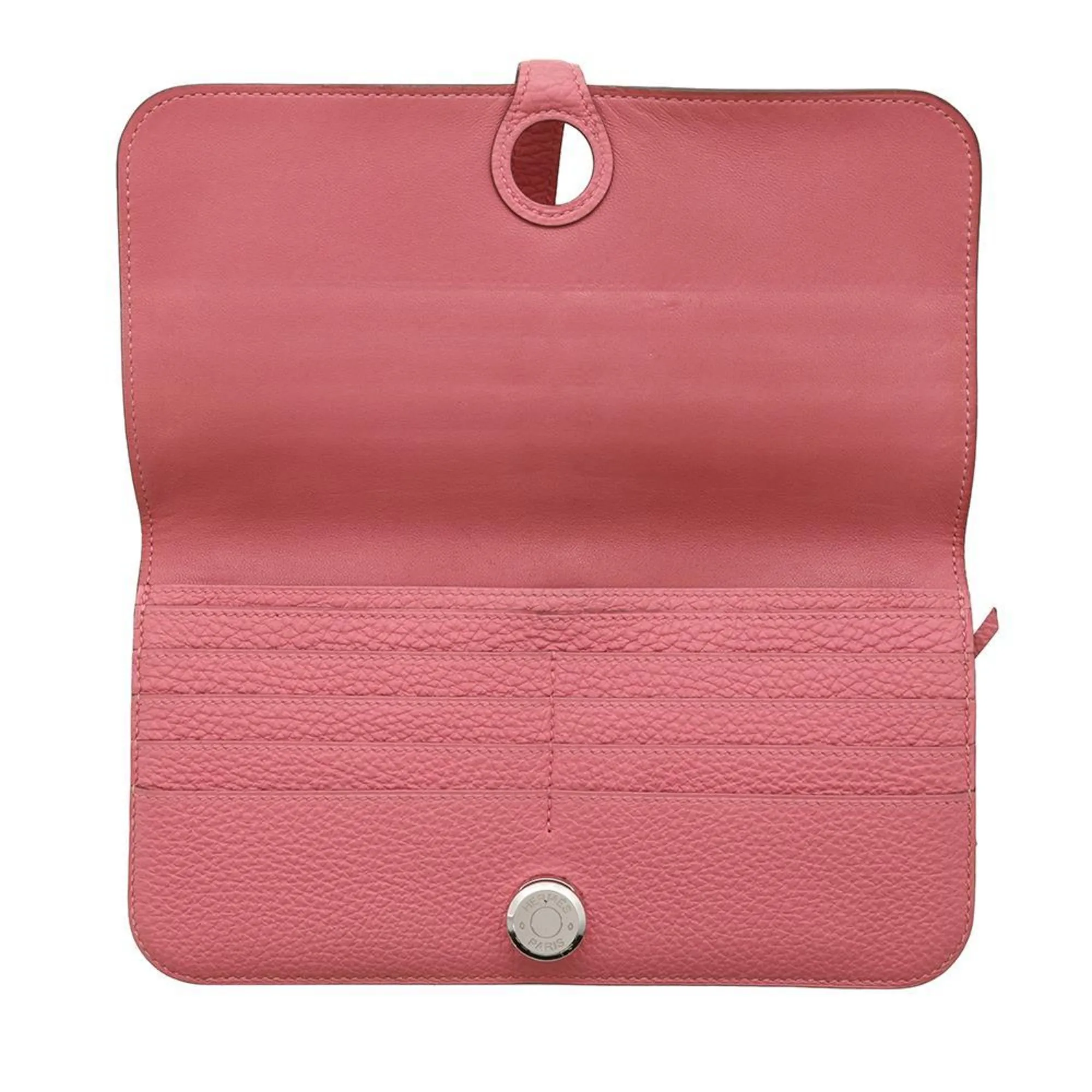 Hermes Togo Leather Long Wallet (Bi-Fold) (Pre-Owned)