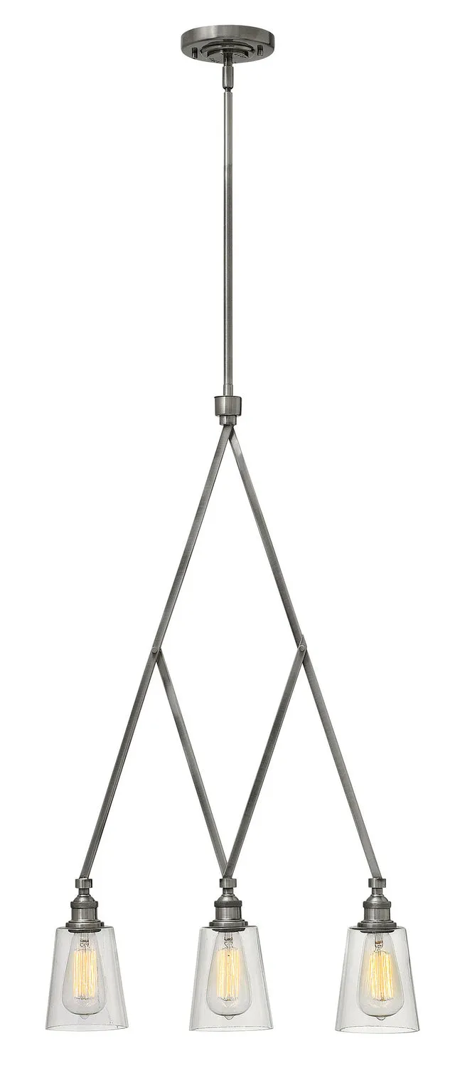 Hinkley Gatsby 4933PL Chandelier Light - Polished Antique Nickel Decorative Chandeliers for cheap