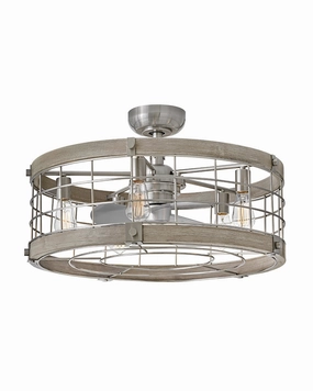 Hinkley Fan Bryce 27" Fandelier with 30W LED and Hiro Control Chandelier Fans (Fandeliers) outlet sale