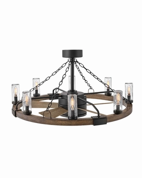 Hinkley Fan Sawyer 36" Smart DC Fandelier with 28W LED and Hiro Control Chandelier Fans (Fandeliers) outlet sale
