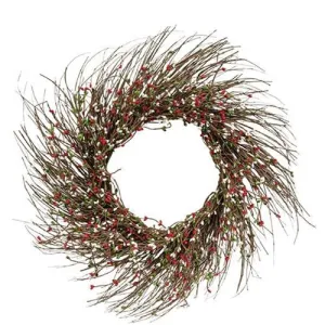 Holiday Combo Pip Twig Wreath 22" Festive Decor online outlet