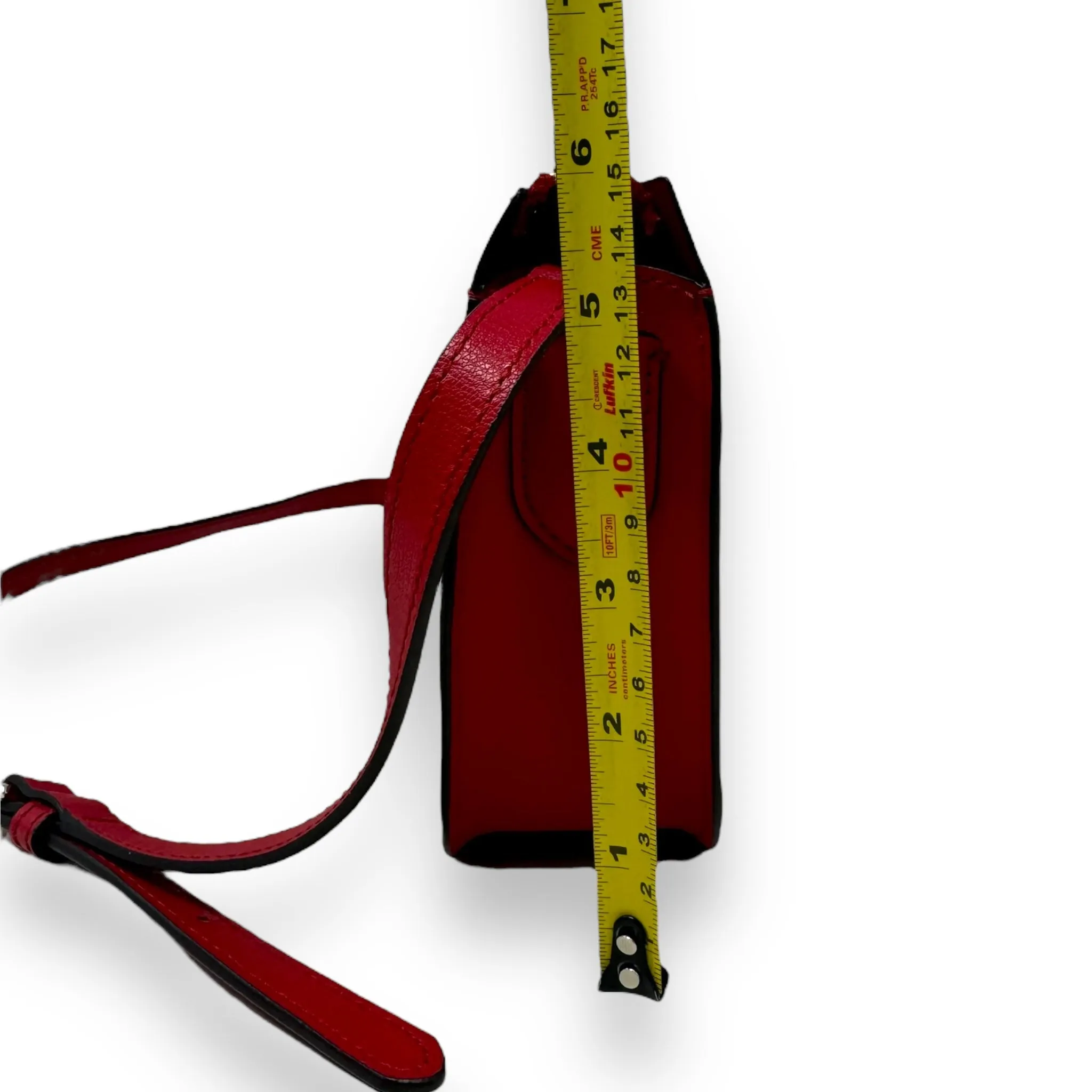 Holiday Lane Val Leather Crossbody Bag Designer By Kate Spade In Royal Red, Size: Small