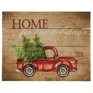 Home For the Holidays Pallet Art Decorative Accessories ON SALE