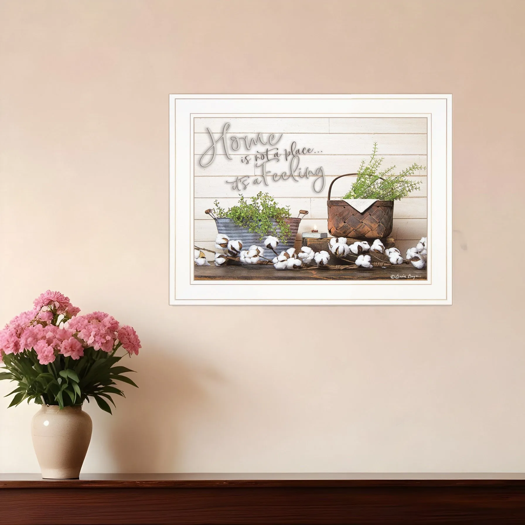 Home is not a Place 2 White Framed Print Wall Art Home Mirrors & Wall Art