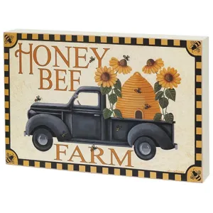 Honey Bee Farm Truck Box Sign Decorative Accessories low price