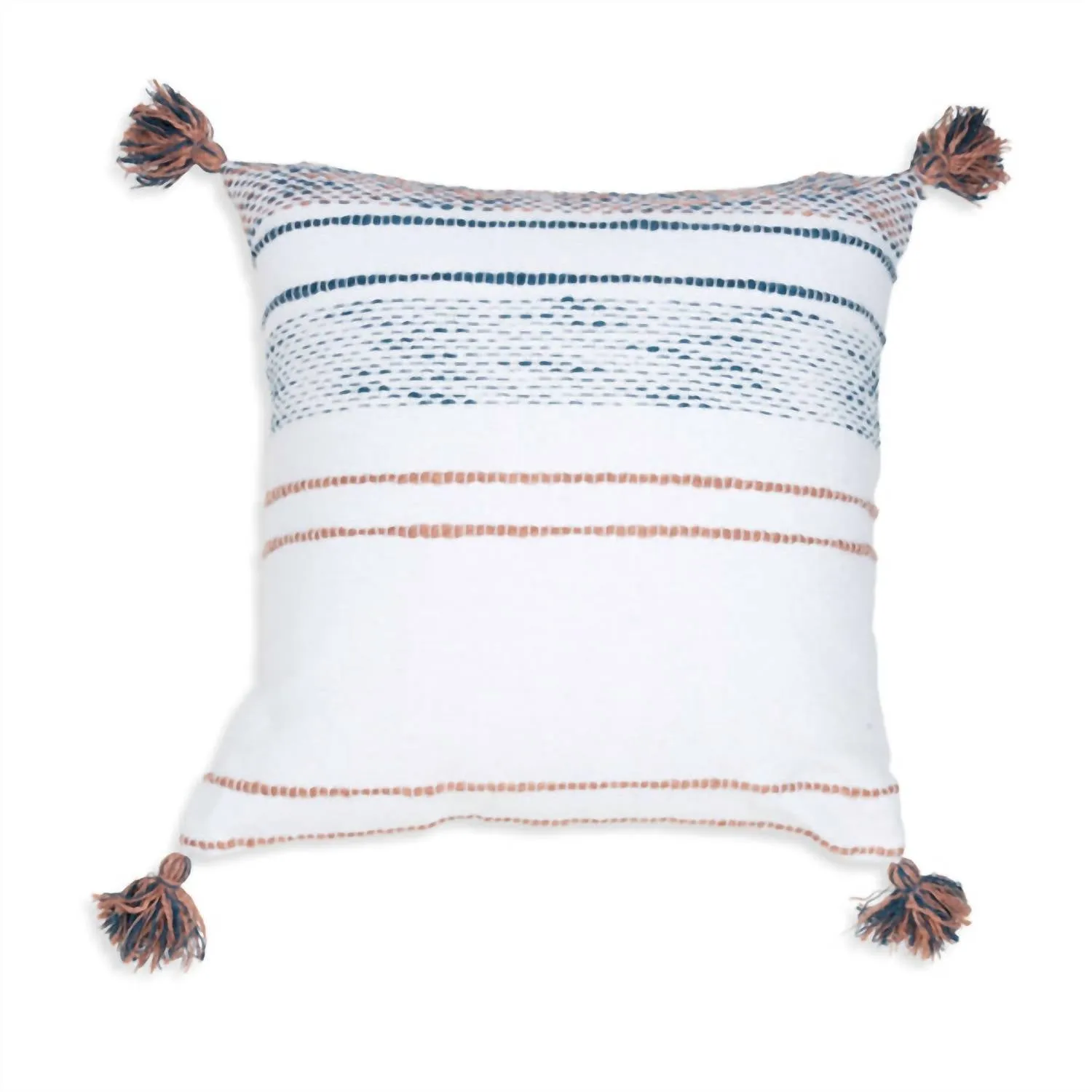 Honeycomb Weave Square Pillow In Teal Throw Pillows home accents sale