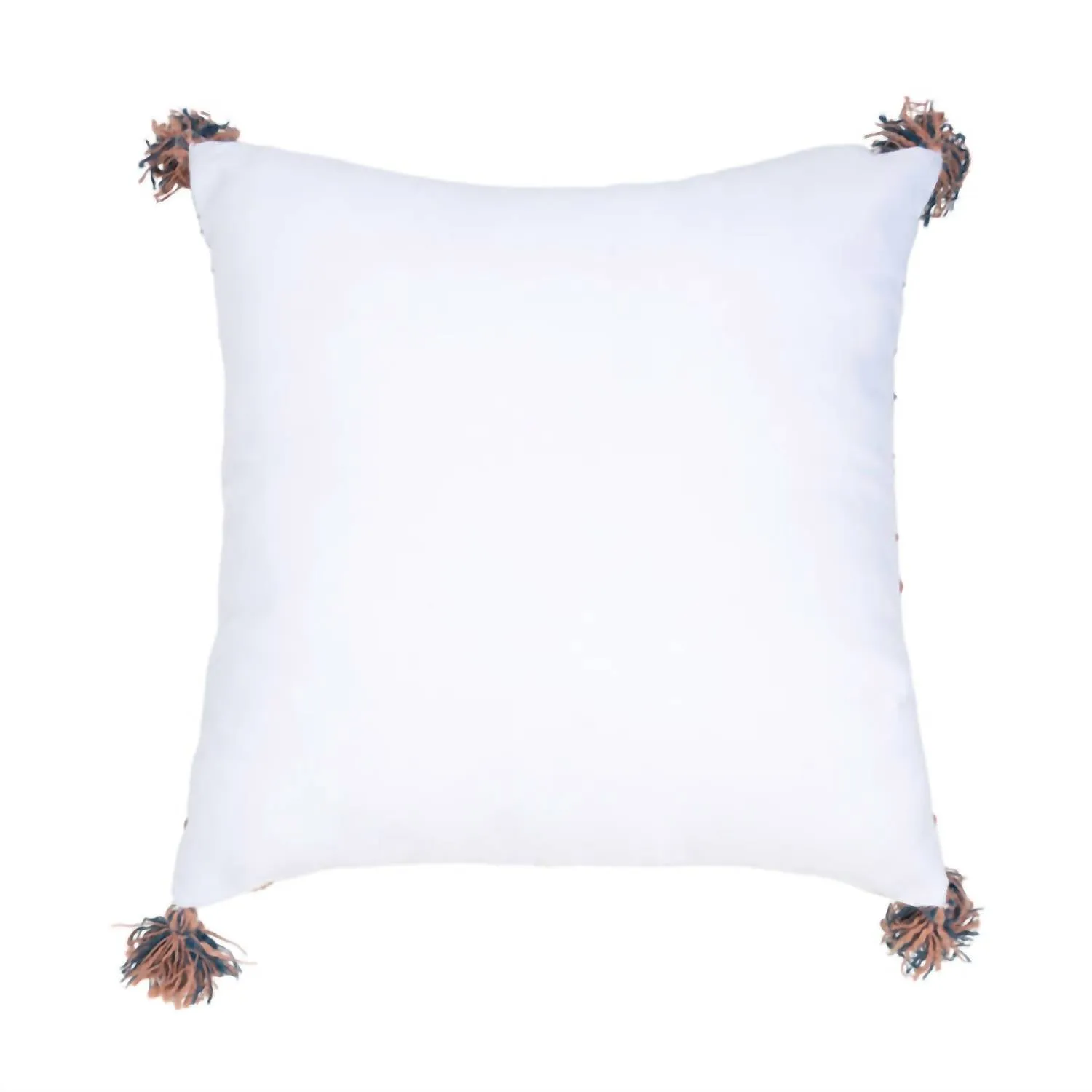 Honeycomb Weave Square Pillow In Teal