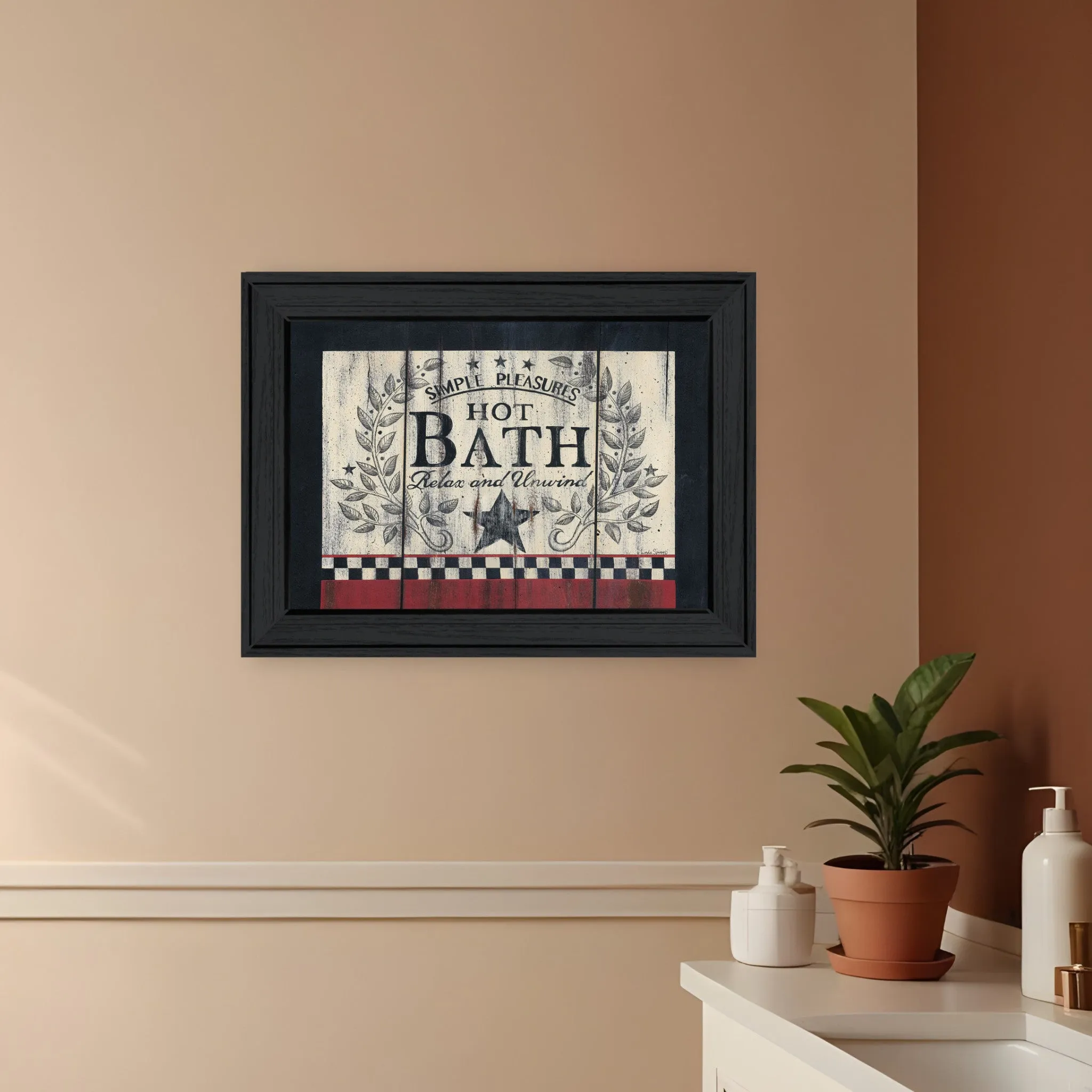 Hot Bath 2 Black Framed Print Bathroom Wall Art Affordable Wall Decoration items