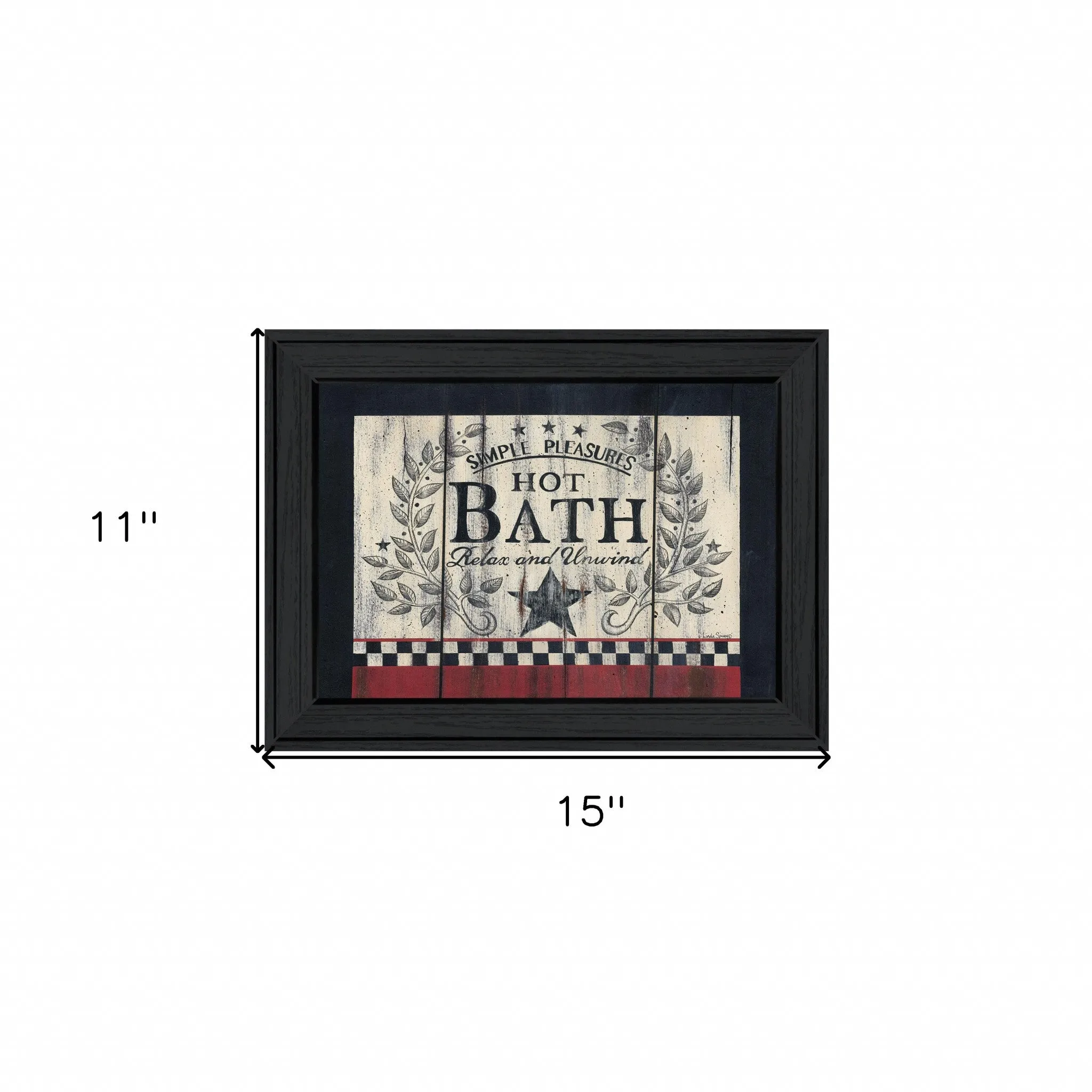 Hot Bath 2 Black Framed Print Bathroom Wall Art